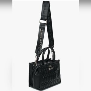 Steve Madden Bniko Black Convertible Crossbody Bag With 2 Straps